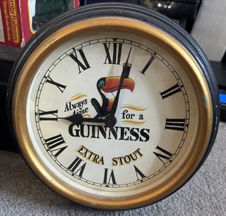 Vintage Guinness Toucan Advertising Wall Clock By Past Times