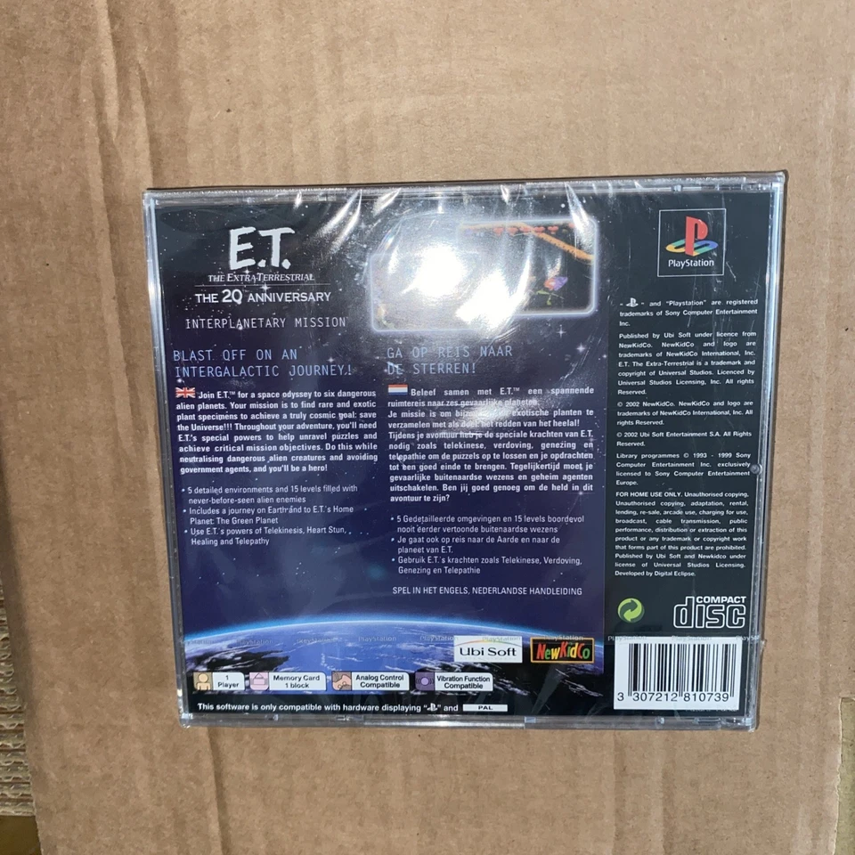 E.T. The Extra-Terrestrial playstation 1 NEW FACTORY SEALED ps1 Sony 2002  - Image 4 of 4