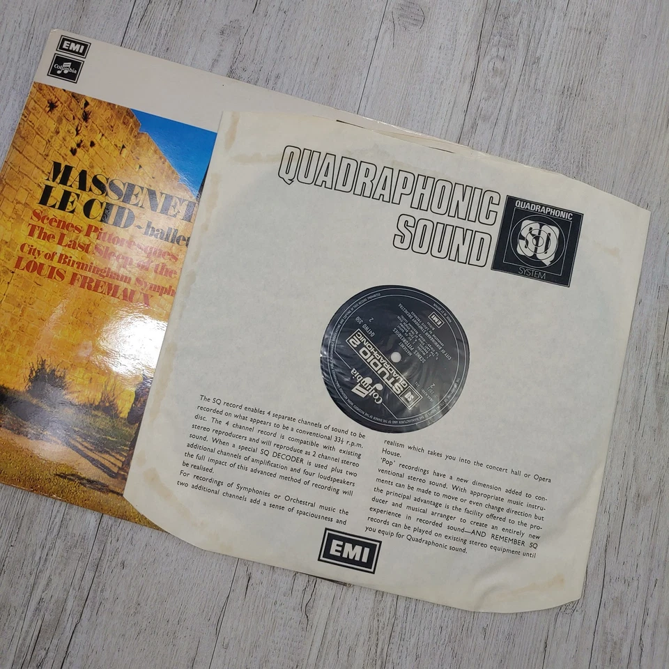 Massenet Le Cid Ballet Music Vinyl LP UK Quadraphonic Q4 TWO 350 Columbia EMI - Image 3 of 4