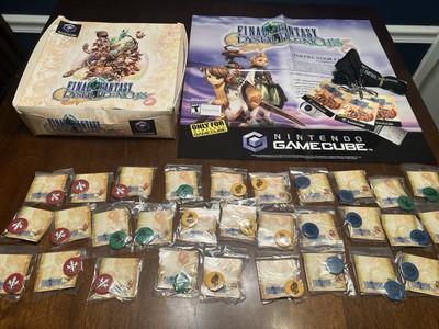 Final Fantasy Crystal Chronicles Gamecube Press Kit Box Lanyard Pins Poster READ