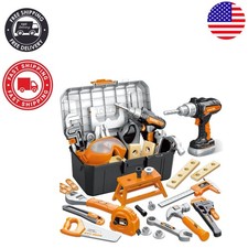 46-Piece Kids Tool Set with Electronic Drill - Fun Educational Gift for Ages 3-8