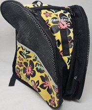 Transpack Ice Skate Backpack Yellow Floral