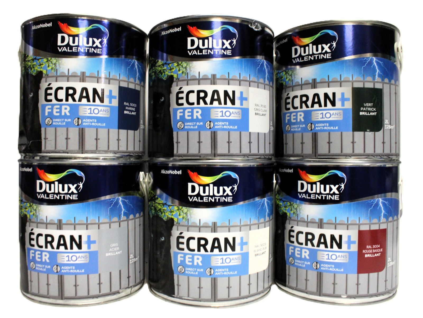 Peinture fer haute protection Dulux Valentine Écran + éclat garanti 2L