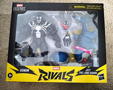 Hasbro Marvel Legends Series Venom vs Jeff Land Shark Set Alt Heads & Hands