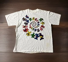 Grateful Dead 1991 Spring East Coast Tour Hypnotic Bear T Shirt Brockum REPRINT