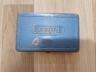 Gedore 1/4'' socket set metal box vintage