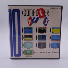 10 Computer Hits Commodore 64 C64 128 Spiel Game Datasette Kassette