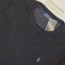 Polo Ralph Lauren Textured Cotton Navy Heather Navy Pony Crewneck Sweater Sz 2XL