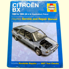 HAYNES Service and Repair Manual 0908 Citroen BX 1983-1994 Petrol Factory Sealed