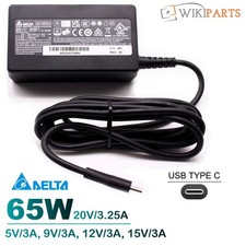 For HP OMNIBOOK 5 16-BC1011AU Laptop Power supply Ac Adapter USB-C Delta 65W