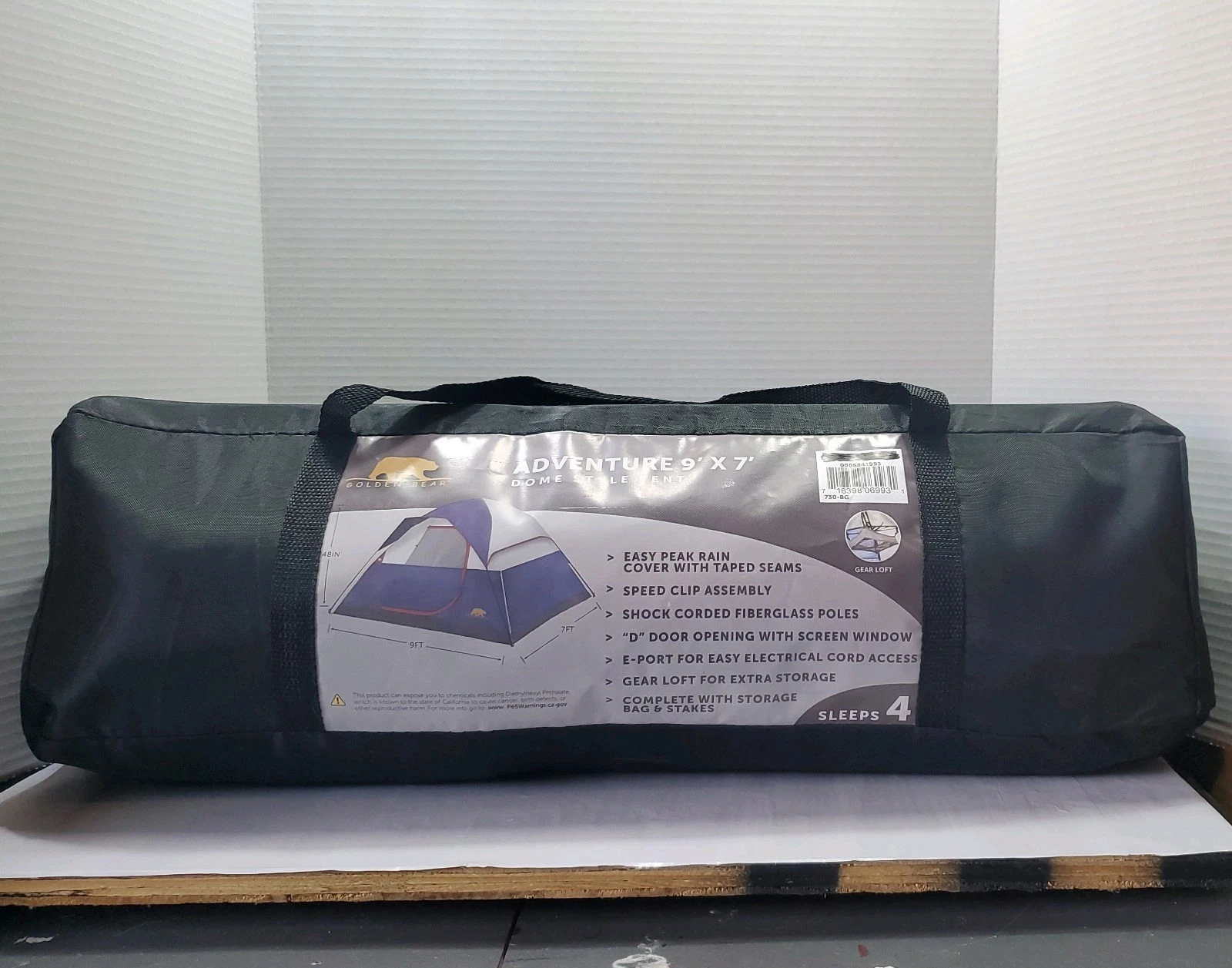 Golden Bear Adventure 4-Person Dome Tent 9X7 Navy/Grey #730-BG
Opens in a new window or tab