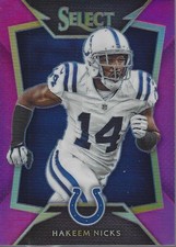 2014 Select Prizm Fuchsia #34 Hakeem Nicks /199 - FB