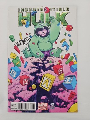 Indestructible Hulk (2013) #1 Variant Skottie Young, Notarized, WOS