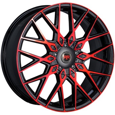 Racing R24 17x7.5 5x100/5x4.5'' +40mm Black/Red Wheel Rim 17'' Inch