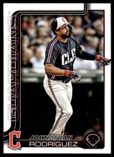 2025 Topps Update #US142 Johnathan Rodriguez Cleveland Guardians City Connect Js