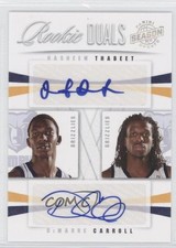 2009-10 Panini Season Update 23/99 Hasheem Thabeet DeMarre Carroll #22 Auto 0s3