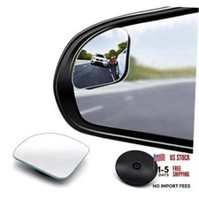 Cuncui 2pcs Fan-shaped 360 Blind Spot Mirror - Silver
