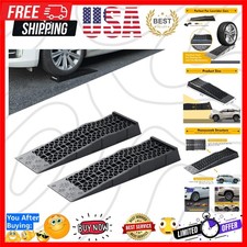 Ramps Low Profile Plastic Car Service Ramps 3 Ton Truck Vehicle - 2 Pack