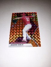 2021 Panini Mosaic Aaron Nola Orange Mosaic Prizm #40 Philadelphia Phillies
