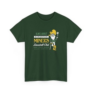 Scranton Miners Baseball Est. 1887 Printed T-Shirt Vintage Sports Collectible