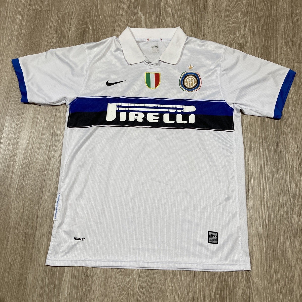 Inter Milan Jersey L 90s 00s Y2k FC #7 Soccer Futbol Game-day Tee