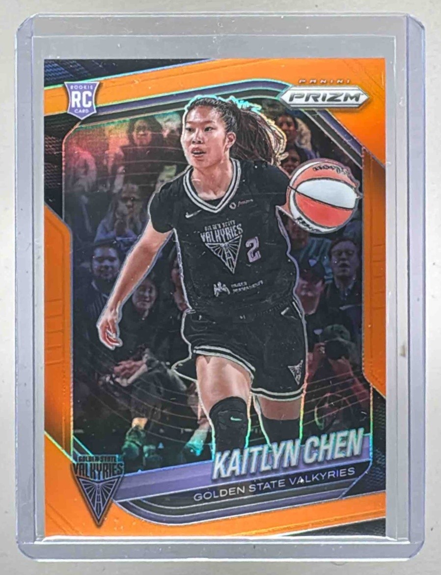 Kaitlyn Chen 2025 Panini WNBA Prizm #100 Orange Rookie RC /99