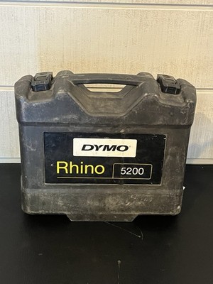 *READ*! DYMO Rhino 5200 Industrial Label Maker With Case, Battery & Charger