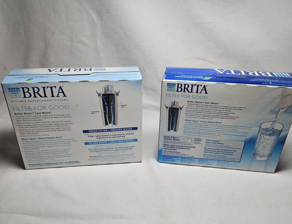 Brita Pitcher Replacement Filters 2 Boxes of 3 Total 6 Filters OB03 NEW - Image 2 of 4