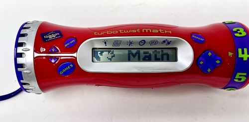 Leapfrog Turbo Twist Math Red 2002 testato e funzionante mostra usura gioco apprendimento vintage - Foto 2 di 8