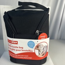 Skip Hop Grab and Go Double Bottle Black New