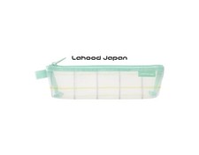 Midori mesh pencil case checkered pattern green 41846006