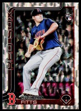 Richard Fitts 2025 Topps Silver Crackle Foilboard #670 RC Boston Red Sox