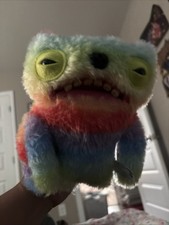 Fuggler Fart Face Wide Eyed Weirdo Rainbow Fuggler Cute Snuggler Plush Working