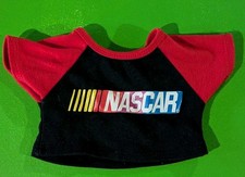 Build A Bear Workshop - Nascar Logo T Shirt Black Red For Bears BABW