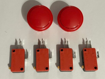 COMPETITION PRO Joystick 4 x Mikroschalter 2 x Feuertaster Rot Reparatursatz