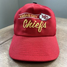 Vintage Kansas City Chiefs Mesh Snapback Trucker Hat NFL Ball Cap Annco Otto Red