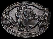 KD23148 VINTAGE 1976 DECLARATION OF INDEPENDENCE BICENTENNIAL BELT BUCKLE