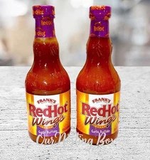 2 Frank's RedHot Garlic Buffalo Wing Sauce, 12 oz Bottle
