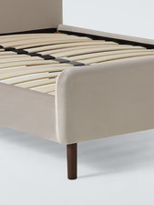 Bonnie single Bed in deep velvet mink RRP £199
