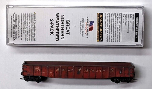 MTL Micro-Trains 10546541 Great Northern GN 72873 50 pies góndola FW F desgastado | Zustand: New
