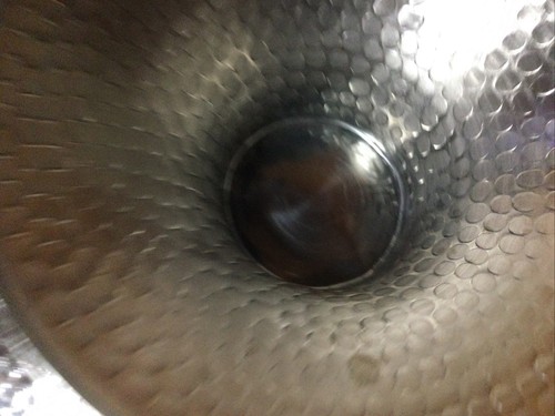 Gehämmert Silber Metall Standschale/Kuchenständer mit goldenen Blättern & Blume - Bild 12 von 18