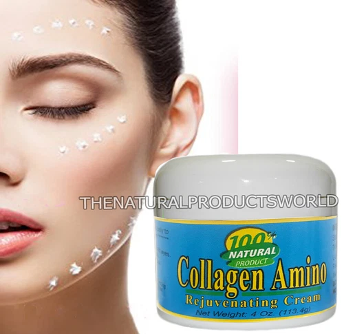 Collagen Amino Cream 4 oz with Vitamin E / Rejuvenates the Skin / Anti-aging