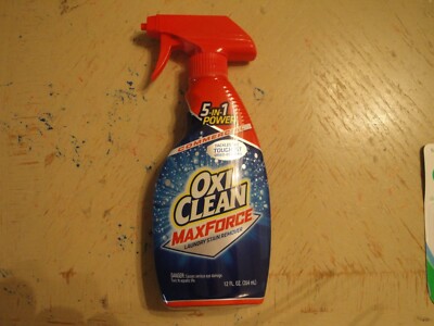 OxiClean Max Force Laundry Stain Remover Spray Bottle 12 Fl Oz  #N29
