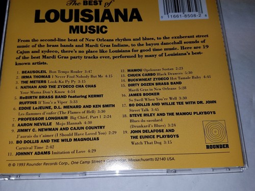 Best Of Louisiana Music - CD Neville Meters/Thomas Adams. Excellent. Ships fast - Picture 2 of 2