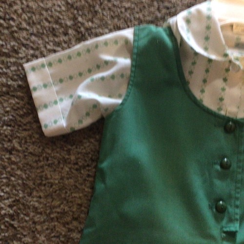 Vintage Girl Scouts of America Uniform Youth Size 7 Green 2 Piece - Picture 6 of 13