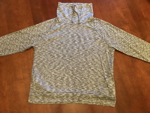 Atmosphere Cowl Neck Drawstring Sweatshirt, Gray, Pockets, Women's Size: 14 - Picture 4 of 12