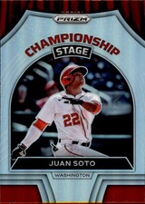 2022 Panini Prizm Championship Stage Prizms Silver #7 Juan Soto Card