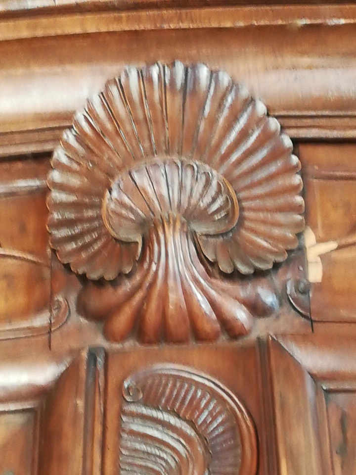 ARMOIRE ANCIENNE 18 ° NOYER - Photo 3/4