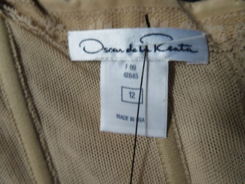 Neu ATEMBERAUBENDES Oscar de la Renta schwarzes Seidenkleid mit Federn & Korsett Größe 12 - Bild 8 von 13