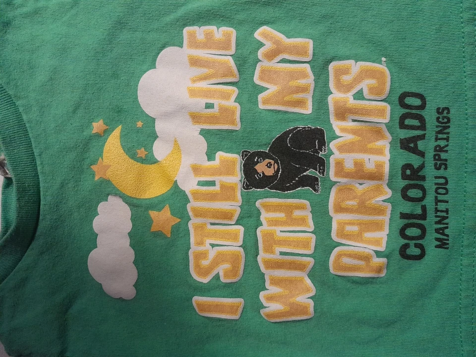 Vintage Rabbit Skins tshirt 12 Mos. Manitou Springs Colorado T-shirts Manitou - Image 2 of 4